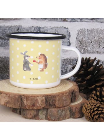 Mr. & Mrs. Panda Haferl Hase Igel ohne Spruch in Gelb Pastell