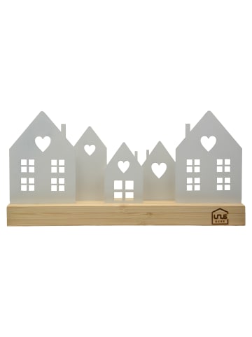 UNUS Aufsteller Häuser Stadt in Weiß