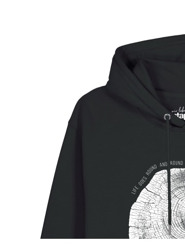 wat? Apparel Sweatshirt Baumscheibe in Schwarz