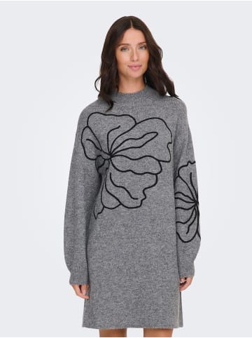 JDY Strickkleid in Dark Grey Melange