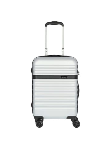 Bugatti Corium 4-Rollen-Kabinentrolley 55 cm (black) in silver