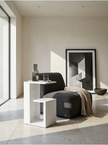 KADIMA DESIGN Beistelltisch WL5.696 35x29,5x60 cm Holz Design Anstelltisch in Weiß