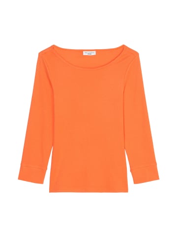 Marc O'Polo DENIM Ripp-T-Shirt mit 3/4-Ärmeln in celosia orange