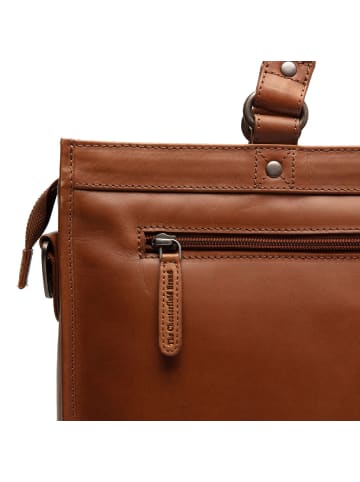 The Chesterfield Brand Manly Schultertasche Leder 40 cm Laptopfach cognac