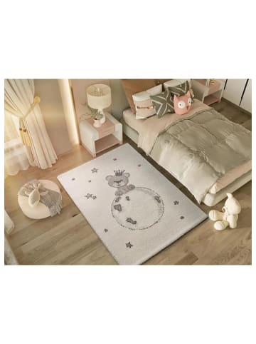 Atticgo Kinderteppich CRANBERRY in weiß