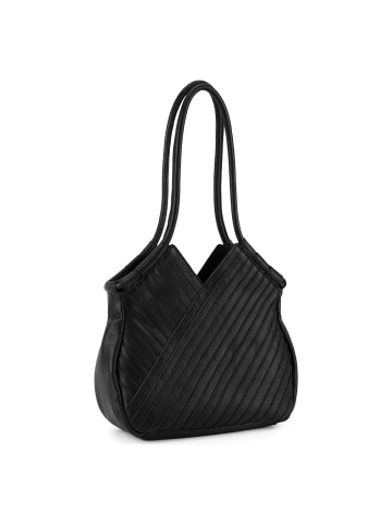 FREDs BRUDER Criss-Cross Shopper Tasche Leder 30 cm in black