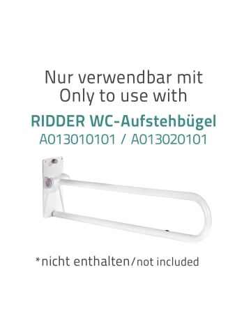 RIDDER WC-Papierhalter für WC-Aufstehbügel Tim weiß