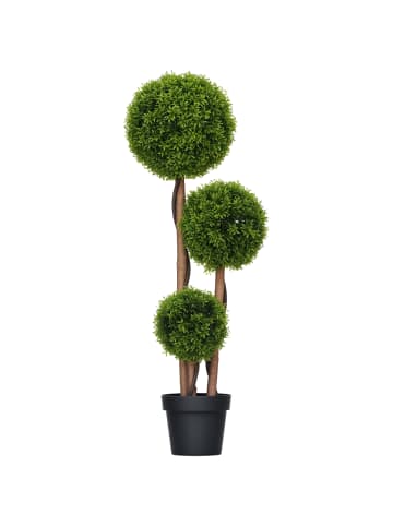 HOMCOM Kunstpflanze-27L x 27B x 110H cm-Grün