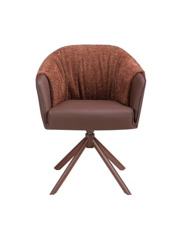 Angel Cerdá Drehstuhl 4245 in Meliertes Braun / Kupferbraun – (B)68 x (H)84 x (T)66 cm