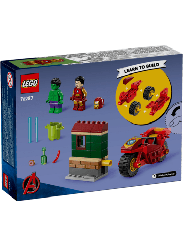 LEGO Marvel Iron Man mit Bike und der Hulk in Mehrfarbig ab 4 Jahre