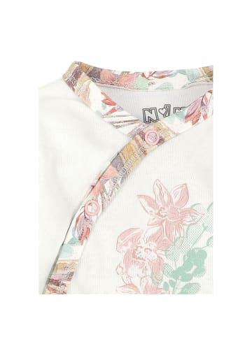 Nini Langarmbody Blume in weiss