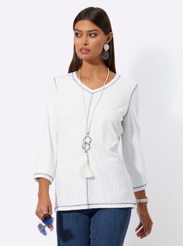 creation L V-Shirt in weiß