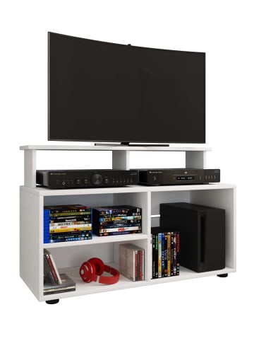 ebuy24 TV Tisch Balia 1 Weiß 90 x 36 cm