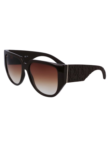 Salvatore Ferragamo Sonnenbrille in Brown