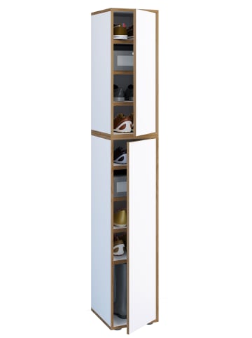 VCM  XL Holz Großer Schuhschrank Schuhkommode Salia B30 in Weiß