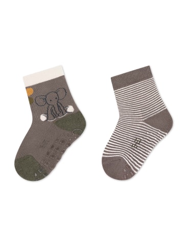 Sterntaler ABS Socken 2er-Pack Eddy in grau