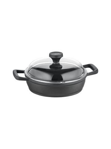Berndes Servierpfanne mit Glasdeckel 28 cm, Aluminium - Edition 100 in schwarz