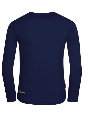 Trollkids Longsleeve "Troll" in Marineblau/Grün