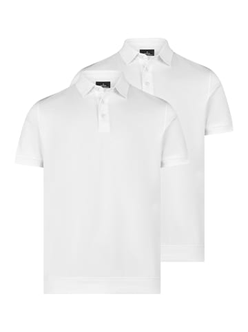 Ragman Poloshirt Basic in Weiß