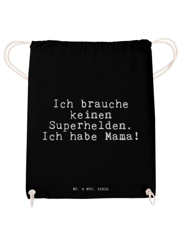 Mr. & Mrs. Panda wander rucksack Ich brauche keinen Superhelden.... in Schwarz