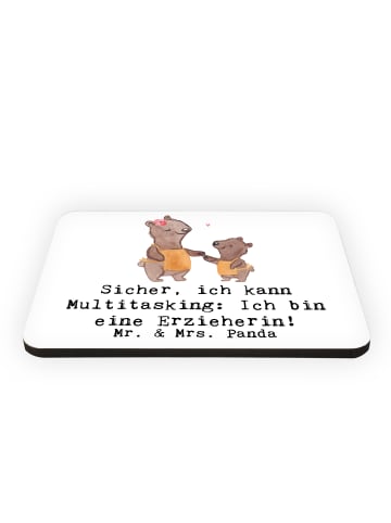 Mr. & Mrs. Panda Magnet Erzieherin Multitasking mit Spruch in Weiß