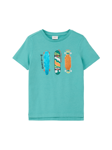 s.Oliver T-Shirt kurzarm in Türkis