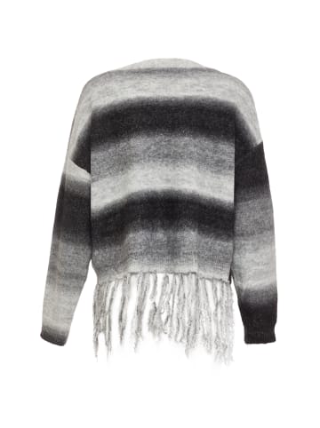 Jalene Damen Strickjacke in Grau Mehrfarbig