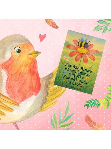 Mr. & Mrs. Panda Grußkarte Hummel Blume Design mit Spruch in Weiß