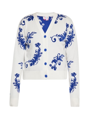 IZIA Damen Cardigan in WOLLWEISS BLAU