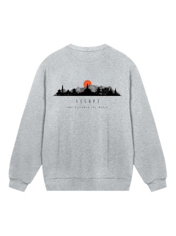 F4NT4STIC Sweatshirt Escape Discover the World Asian Town in grau meliert