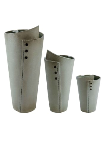 Goebel 3er Set Vasen Sirikit 19 cm / 31 cm / 45 cm grün in grün