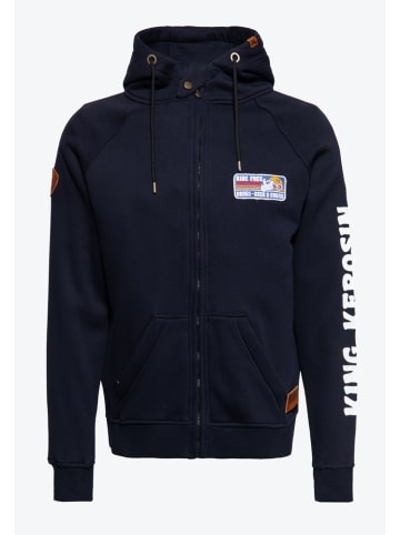 King Kerosin Sweatjacke in Blau
