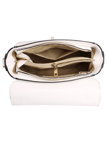 Toscanto Leder Handtasche Toscanto Tasche weiß ca. 26cm