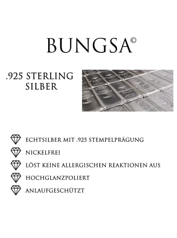 Bungsa Ohrstecker in Silber