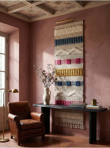 KADIMA DESIGN Naturfaser-Teppich Handgewebt WHARFE Boho Gestreift Wohnlich in Natur-Multicolor
