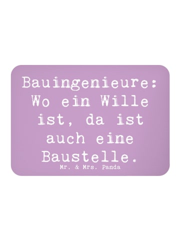Mr. & Mrs. Panda Magnet Spruch Bauingenieur Wille mit Spruch in Lavendeltraum