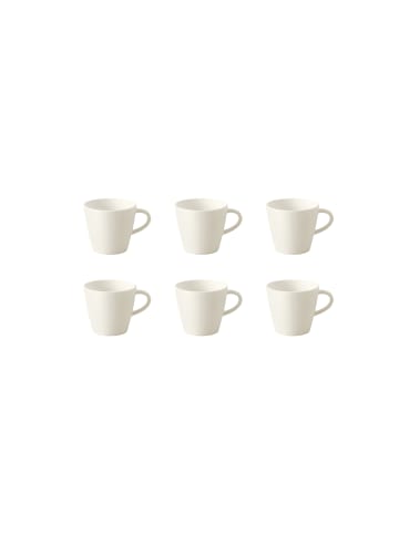 6er Set Espressotasse Manufacture Rock in Weiß 60 ml