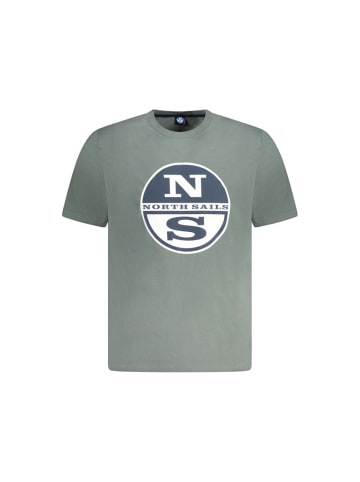 North Sails Grünes Baumwoll-T-Shirt