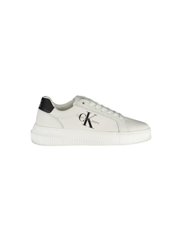 Calvin Klein Weiße Leder-Sneaker