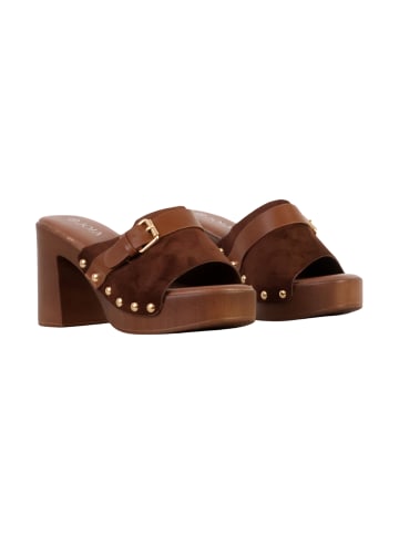 Joia Mules mit Absatz Braun