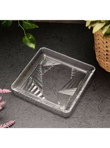 Pasabahce Pasabahce Madlen 2er Servierplatten aus Glas - quadratisch, 15 x in Transparent