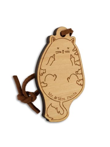 Mr. & Mrs. Panda Schlüsselanhänger Katze Mittelfinger ohne Spruch in Braun