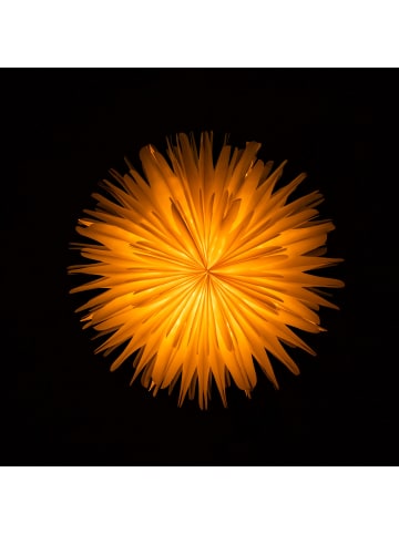 Sterntaler Dekostern | Weihnachtsstern Papier | Faltstern | Weiß | 45cm | Innen |