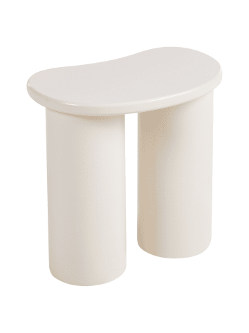 Beliani Beistelltisch INGLIS in Weiß - (W) 41 x (H) 40 x (L) 25 cm