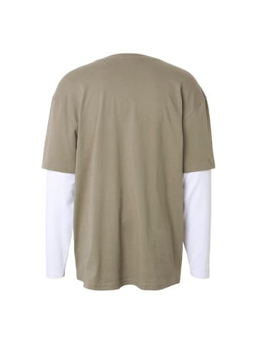 Urban Classics Long Sleef in paleolive/white