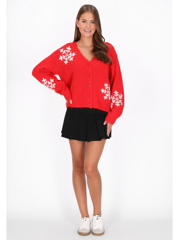myMo Women Cardigan in red