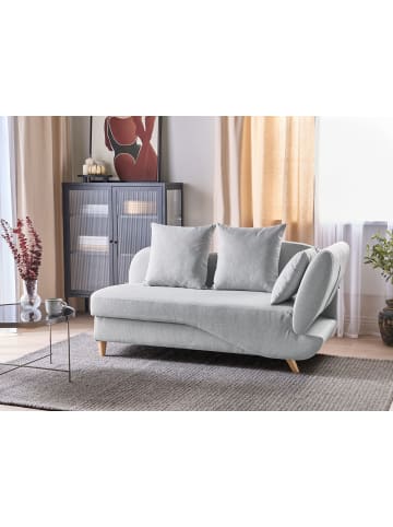 Beliani Chaiselongue MERI in Grau/Braun - (W) 155 x (H) 76 x (L) 69 cm