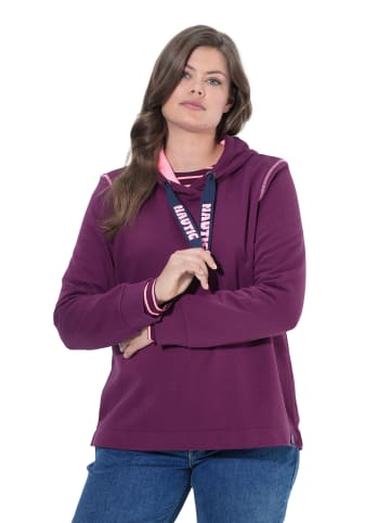 LAURASØN Sweatshirt in pflaume