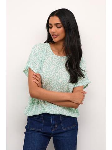 Kaffe Bluse ärmellos KAamber Loose fit in Granite Green/ Chalk Flower
