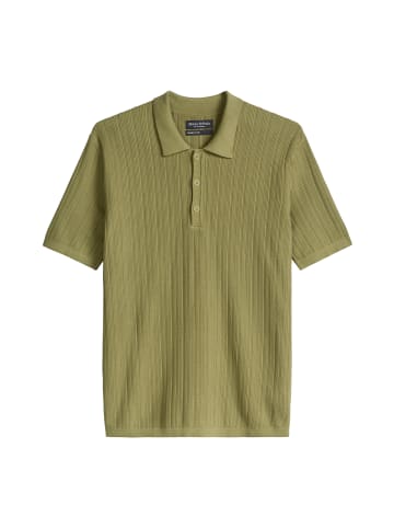 Marc O'Polo Strick-Poloshirt regular in Vibrant Fern